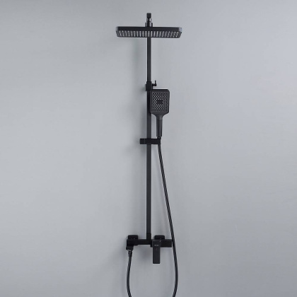 Душевая система Shevanik S4636H, черный