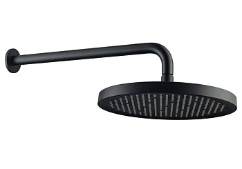 Верхний душ настенный 260мм AQUATEK, матовый черный AQ2080MB  Верхний душ настенный 260мм AQUATEK, матовый черный AQ2080MB