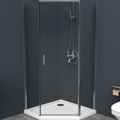 Душевой уголок BelBagno UNO-195-P-1-100-C-Cr