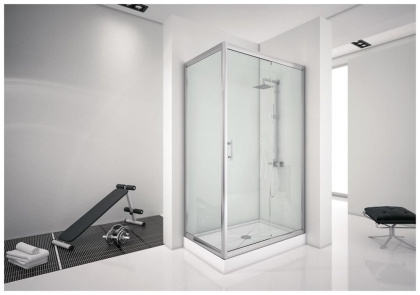 Душевой уголок Aquanet Alfa NAA1131 150x80, прозрачное стекло