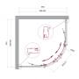 Душевой уголок BelBagno UNO-195-R-2-90-P-Cr Душевой уголок BelBagno UNO-195-R-2-90-P-Cr