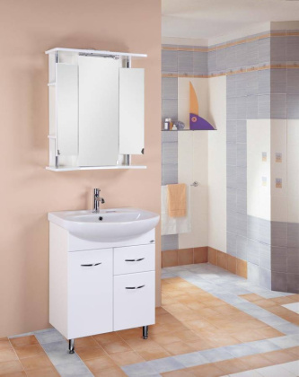 Тумба Onika Стелла 65 напольная, белая, с ящиком (ум. Стелла 65) Тумба Onika Стелла 65 напольная, белая, с ящиком (ум. Стелла 65)