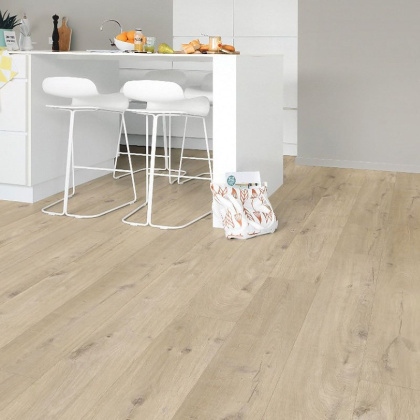 Виниловый ламинат Quick-Step Дуб хлопковый бежевый PUCL40103 (7шт/2,22м2) 1510*210*4,5, м2 Виниловый ламинат Quick-Step Дуб хлопковый бежевый PUCL40103 (7шт/2,22м2) 1510*210*4,5, м2