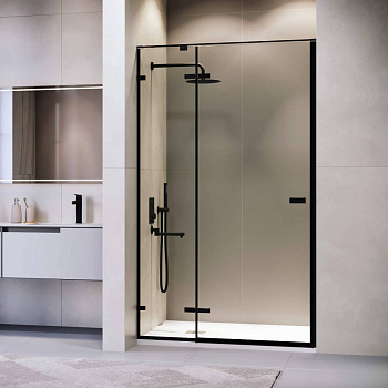 Душевая дверь 100*200 RGW SV-004-B Чёрный/Прозрачное/8 мм (EasyClean)