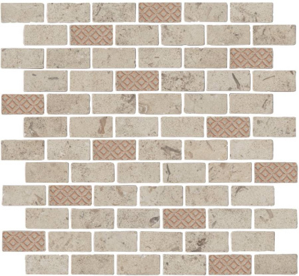 Декор 3 мозаичный MBD015 Про Лаймстоун Антика бежевый матовый 30см*32см*9мм (1уп/5шт/)., шт