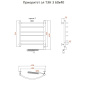 Полотенцесушитель Приоритет эл ТЭН 3 60*40 (ЛЦ2)