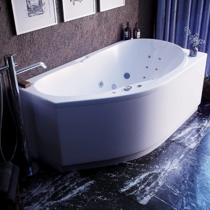 Ванна  Таурус прав.пустая с фр.экр.