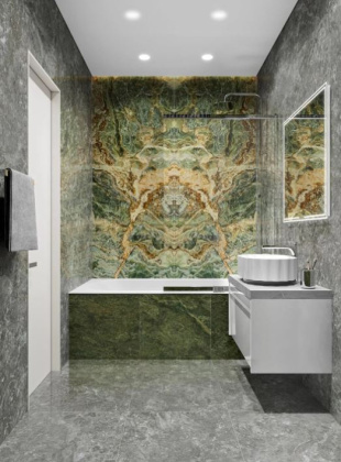 Панно SG593502RB\D Риальто Нобиле 2 зеленый лаппатированный 238,5см*119,5см*11мм (1уп/1шт/), шт