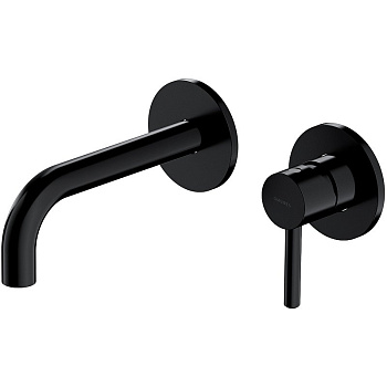 Смеситель для умывальника скрытого монтажа OMNIRES Y Y1215HBL (черный)