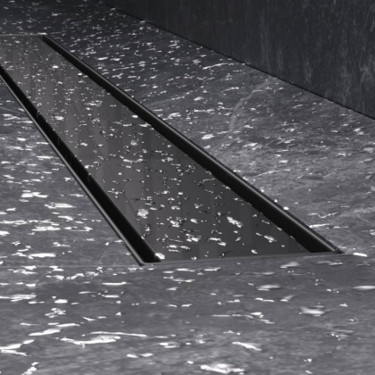 W01SC-U11-080-04BM MasterFlow Трап для душа линейный универс затвор Tile 80см цвет черн мат