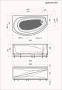Ванна "Damelia" 150х90 L