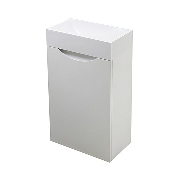 Тумба подвесная левосторонняя под умывальник Mini 400х220 1 дверная (ШхГхВ) 400х220х607