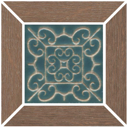 Вставка Тровазо наборный коричневый матовый 13x13x0,9