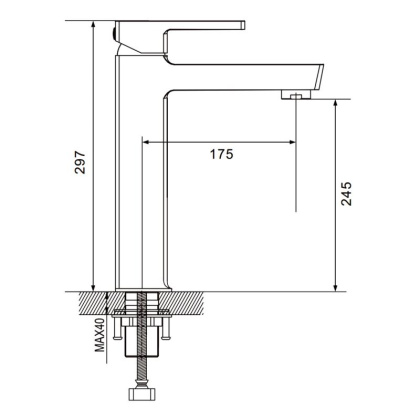 Смеситель для раковины ROSE R18 R1811-1