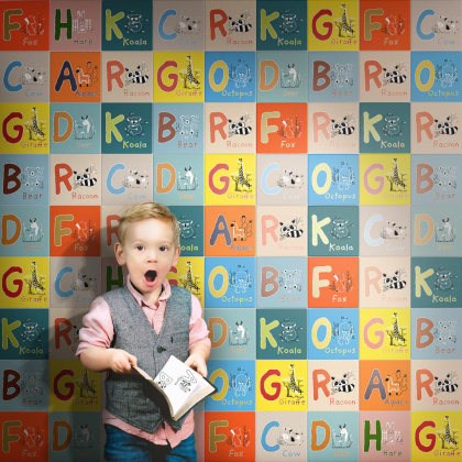 Декор OS\A238\5278 Зоопарк P зелёный (20см*20см*6,9мм) (10шт/0,4м2) , шт