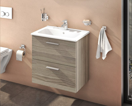 Mia комплект мебели 60 см с ящиками (тумба, раковина, зеркало c подсветкой), кордоба Mia комплект мебели 60 см с ящиками (тумба, раковина, зеркало c подсветкой), кордоба