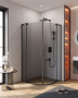 SLIDER-R-2-90/100-GRIGIO-NERO Душевой уголок SLIDER-R-2-90/100-GRIGIO-NERO Душевой уголок
