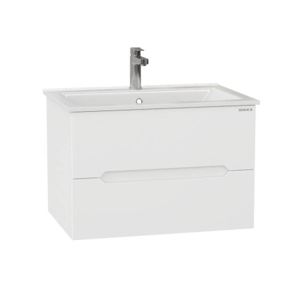 Тумба Onika Айленд 70 подвесная, белая (ум. Бергамо Нова 70)