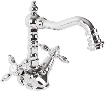 NOSTALGIA-BS2-02 Смеситель на биде с донным клапаном бронза, ручки бронза