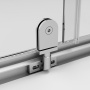 W90G-404-090MT Душевое ограждение Gem Sqare Pivot 90x90 стекло прозрачное, профиль матовый Хром, без