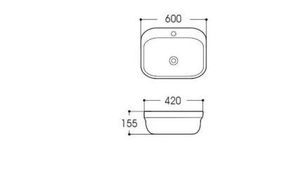 Раковина Акватек Амадео AQ6042-00 Раковина Акватек Амадео AQ6042-00