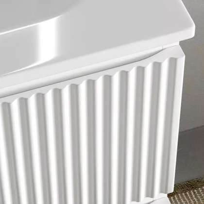 Тумба подвесная SANCOS Snob R 590х445х500, c двумя ящиками оснащенными доводчиками, Bianco, арт.SNR60W