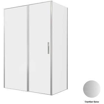 Душевой уголок Allen Brau Priority 140x80 3.31035.BA + 3.31041.BA серебро браш Душевой уголок Allen Brau Priority 140x80 3.31035.BA + 3.31041.BA серебро браш