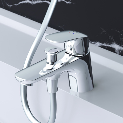 Смеситель Для ванны и душа для установки на борт ванны F8010232 Like