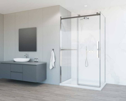 Душевой уголок Como Soft VSR-1CS1012CL, 1200*1000, хром, стекло прозрачное