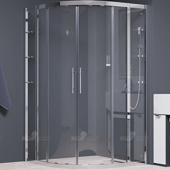 Душевой уголок RGW Hotel HO-512 110x110 030651211-11 профиль Хром стекло прозрачное