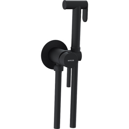 Гигиенический душ SANCOS Start со смесителем, цвет черный матовый, арт. SC1001MB