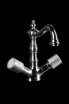 Смеситель для умывальника, высокий ROYAL CRYSTAL, хром_Комплект Смеситель для умывальника, высокий ROYAL CRYSTAL, хром_Комплект