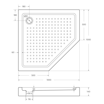 Крышка для сифона CEZARES TRAY-COVER-G Крышка для сифона CEZARES TRAY-COVER-G