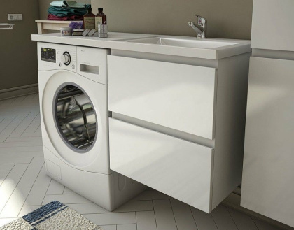 Комплект мебели Dallas Luxe 1050х482   правосторонний подвесной 2 ящика (ШхГхВ) 408х476х607