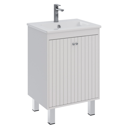 Тумба Lemark ROMANCE 60см под 1 раковину, подвесная/напольная, 2-х дверная, цвет корпуса, фасада: Белый глянец Тумба Lemark ROMANCE 60см под 1 раковину, подвесная/напольная, 2-х дверная, цвет корпуса, фасада: Белый глянец