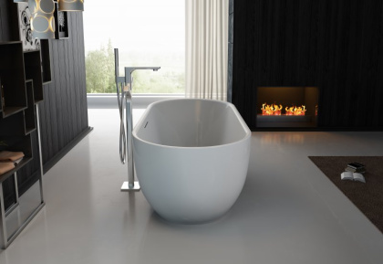 Акриловая ванна BELBAGNO BB70-1700-800-W/NM Белый Глянец внутри, черный матовый снаружи