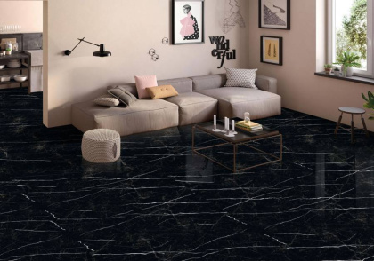 Керамогранит NERO MARQUINA 60х120 HIGH GLOSS, Palacio