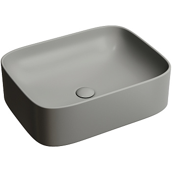 Умывальник чаша накладная прямоугольная (цвет Антрацит Матовый) Element 505*380*150мм