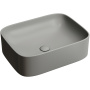 Умывальник чаша накладная прямоугольная (цвет Антрацит Матовый) Element 505*380*150мм
