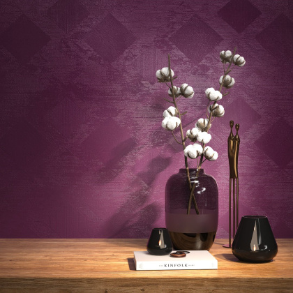 Обои виниловые Винтаж база универсальная, пурпурный Обои виниловые Винтаж база универсальная, пурпурный