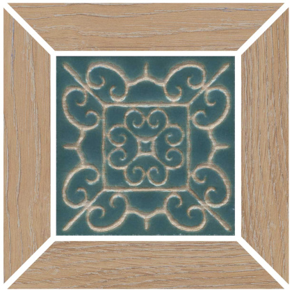 Вставка Тровазо наборный бежевый матовый 13x13x0,9