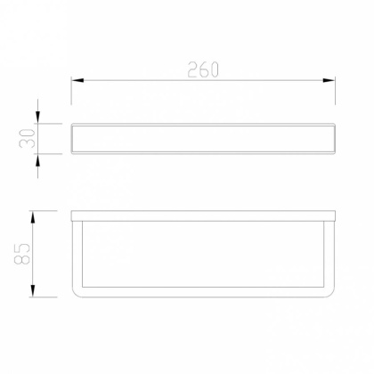 Полотенцедержатель ABBER Westen AA1753B черный матовый