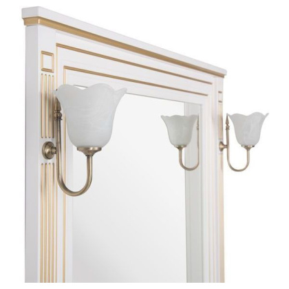 Мебель для ванной Aquanet Паола 90 белый/золото (литьевой мрамор) Мебель для ванной Aquanet Паола 90 белый/золото (литьевой мрамор)