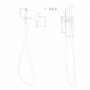 Смеситель ABBER Emotion AF8826G с гигиеническим душем, золото матовое