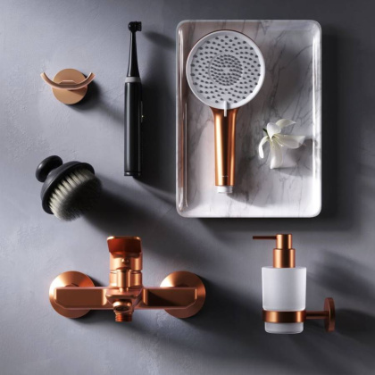 F85A10044 X-Joy, смеситель д/ванны/душа, роз. золото