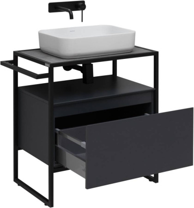 Тумба под раковину Allen Brau Priority 70 1.31001.AM антрацит матовый Тумба под раковину Allen Brau Priority 70 1.31001.AM антрацит матовый