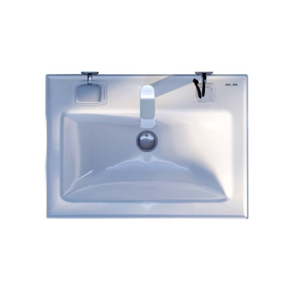 M85AWCC0652WG64 X-Joy, Раковина мебельная, керамическая, 65 см, встроенная, цвет: Белый, глянец