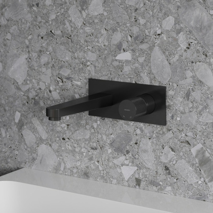 Смеситель для умывальника скрытого монтажа OMNIRES CONTOUR CT8015AT (антрацит)