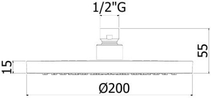 Верхний душ Paffoni Panda ZSOF115CR хром Верхний душ Paffoni Panda ZSOF115CR хром