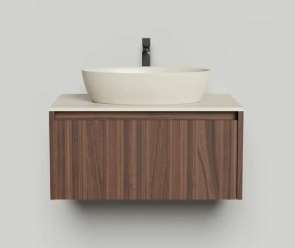 Подвесная тумба Domino 800, шпон, гладкий фасад